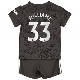 Fußballtrikots Manchester United Williams 33 Kinder 2020-2021 Kurzarm Auswärts-trikot kaufen